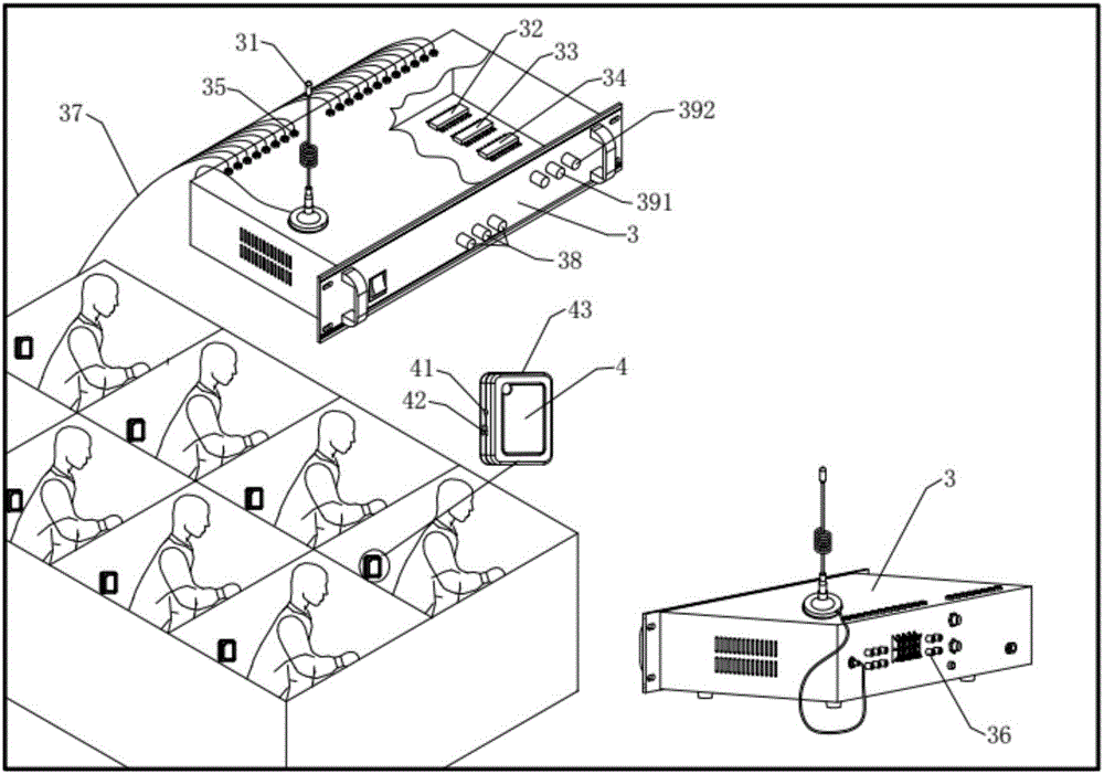 Sound receiving system used for hearing impaired people and sound receiving method used for hearing impaired people