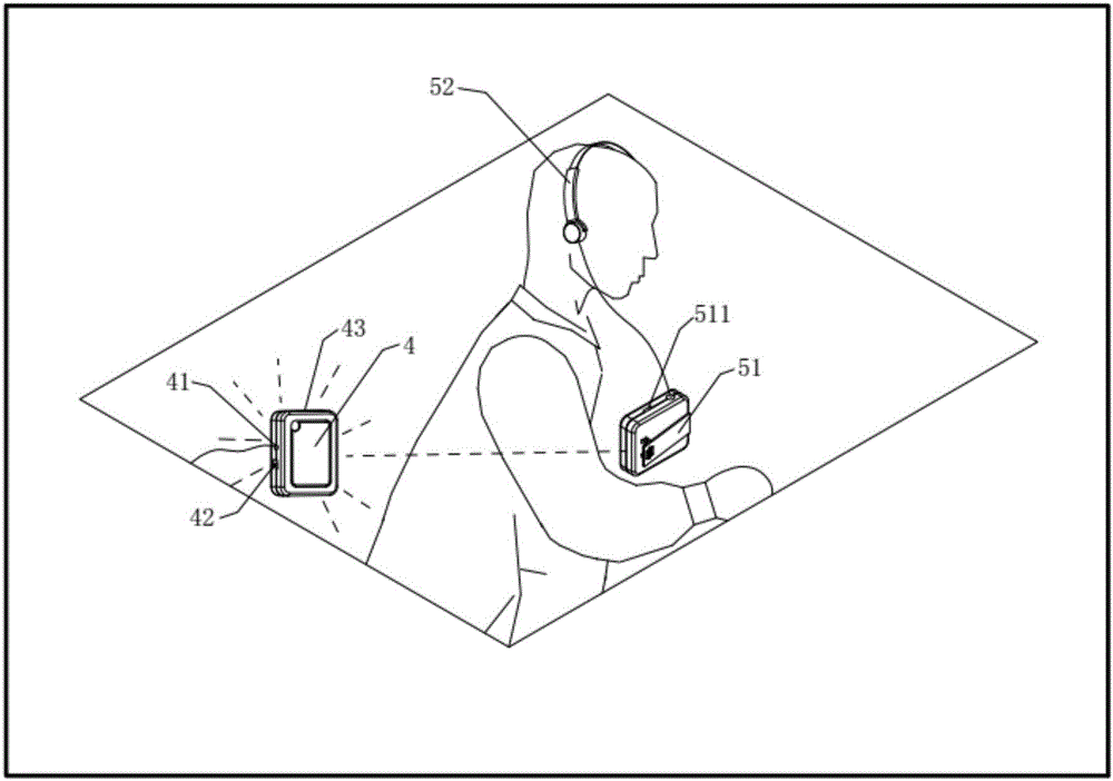 Sound receiving system used for hearing impaired people and sound receiving method used for hearing impaired people