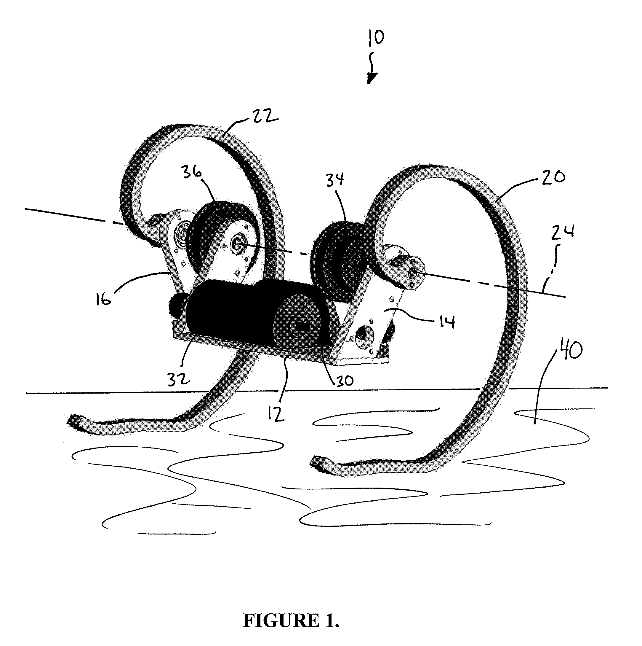 Statically stable biped robotic mechanism and method of actuating