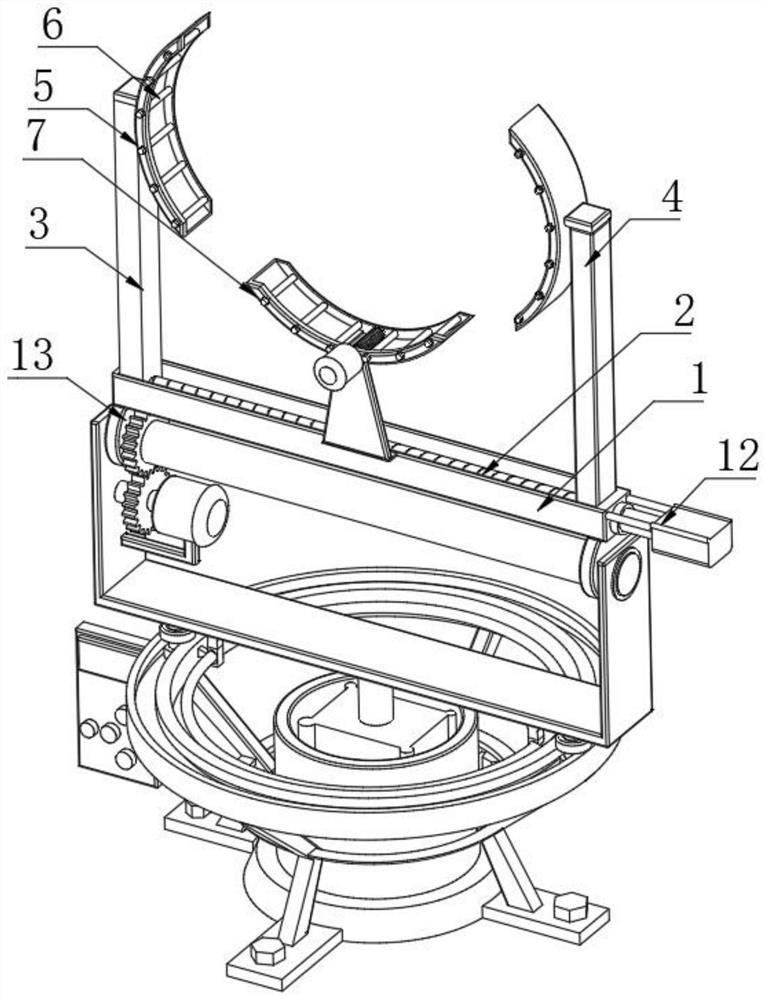 Railway vehicle wheel machining fixing device convenient to operate