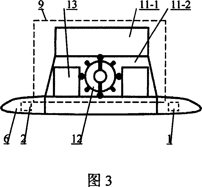 Deep-water submersible biorobot of cuttlefish imitation type mollush