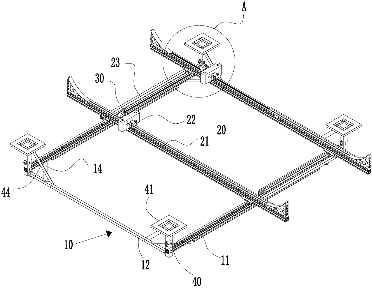 Bridge crack detecting device