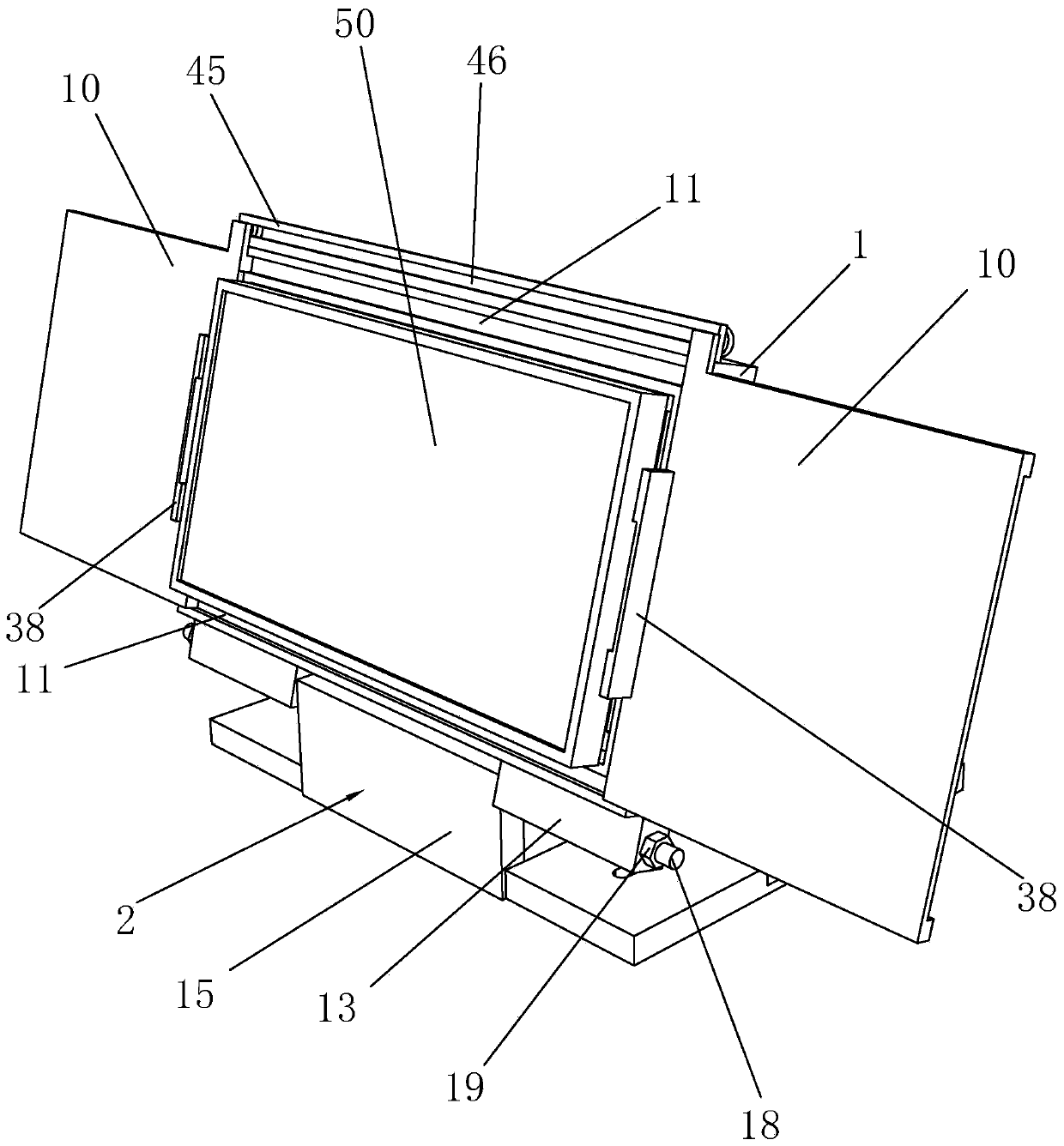 Vehicle display screen protection device and mounting method thereof