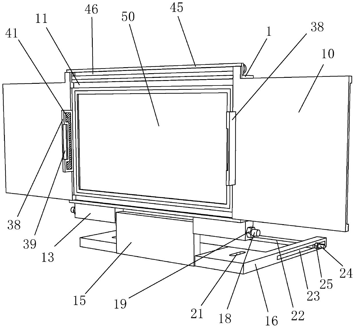 Vehicle display screen protection device and mounting method thereof