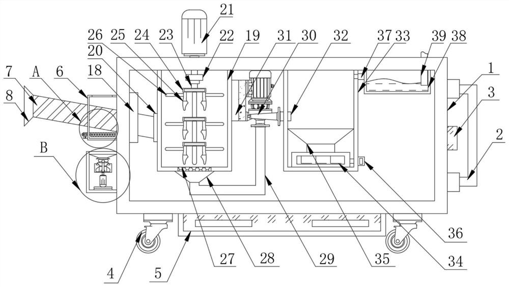 Material collecting guide structure for agricultural straw incineration