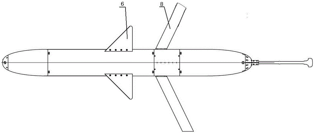 Combined wing anti-flow underwater glider