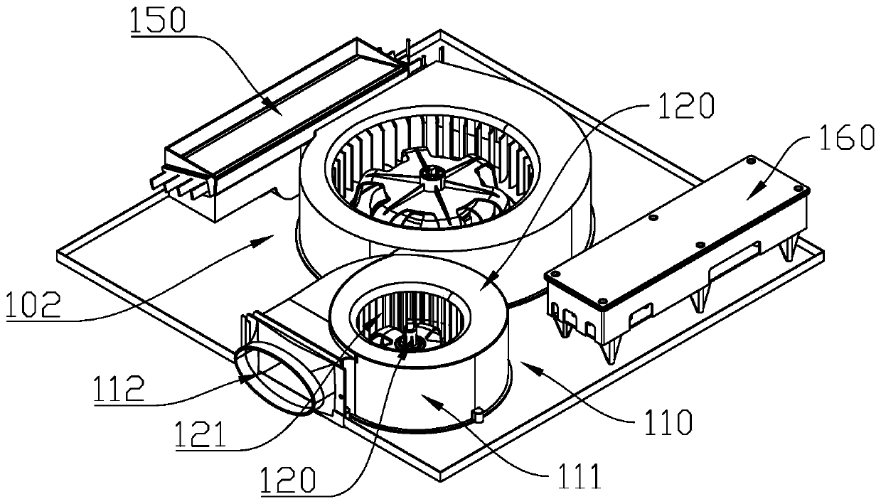 Large wind wheel ultra-silent heater