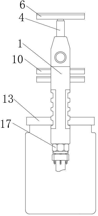 A spraying device for anticorrosion treatment of steel structure surface based on building construction