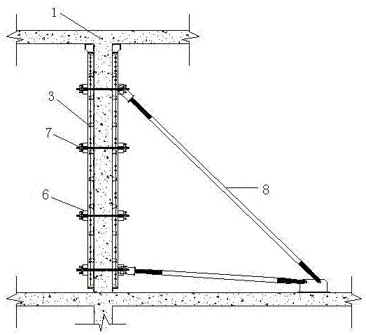 Construction method for combined aluminum alloy template applied to assembly type precast concrete structure