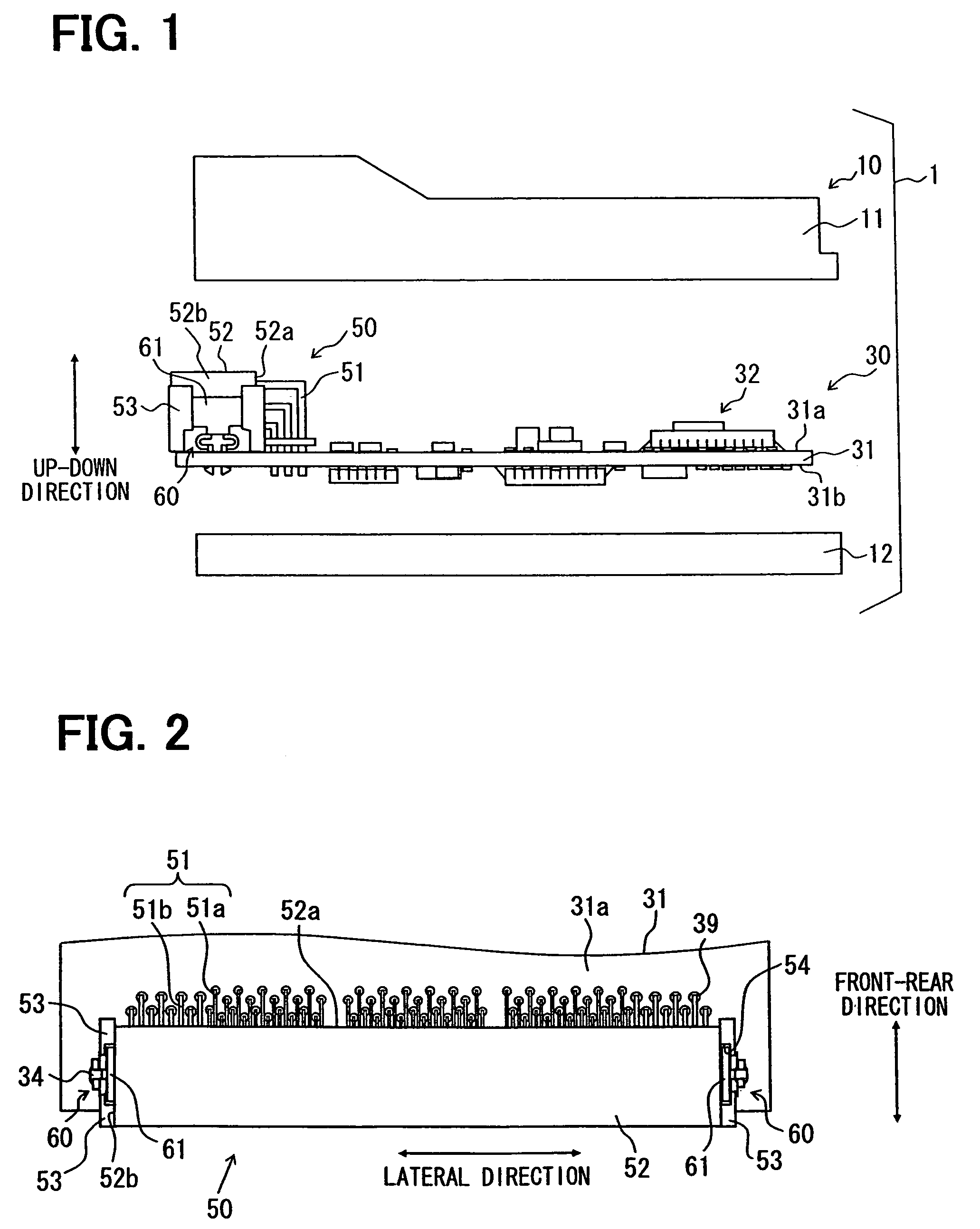 Retaining member electric component and electric device