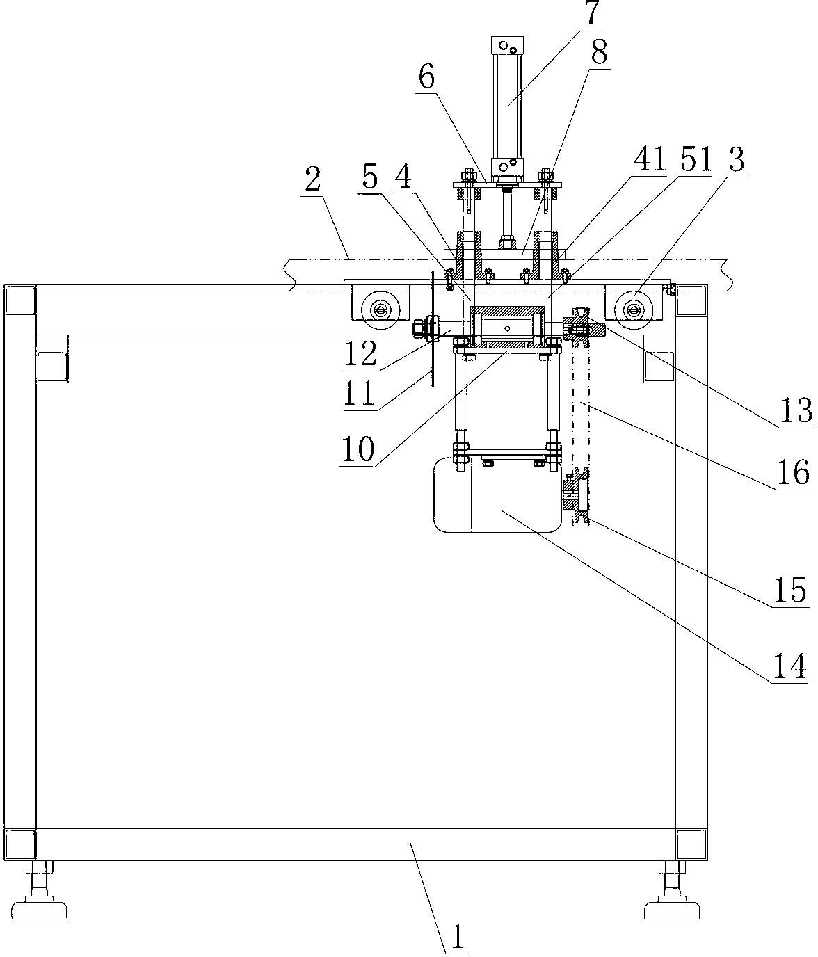 Pipe pressing cutting device for cutting PVC pipe
