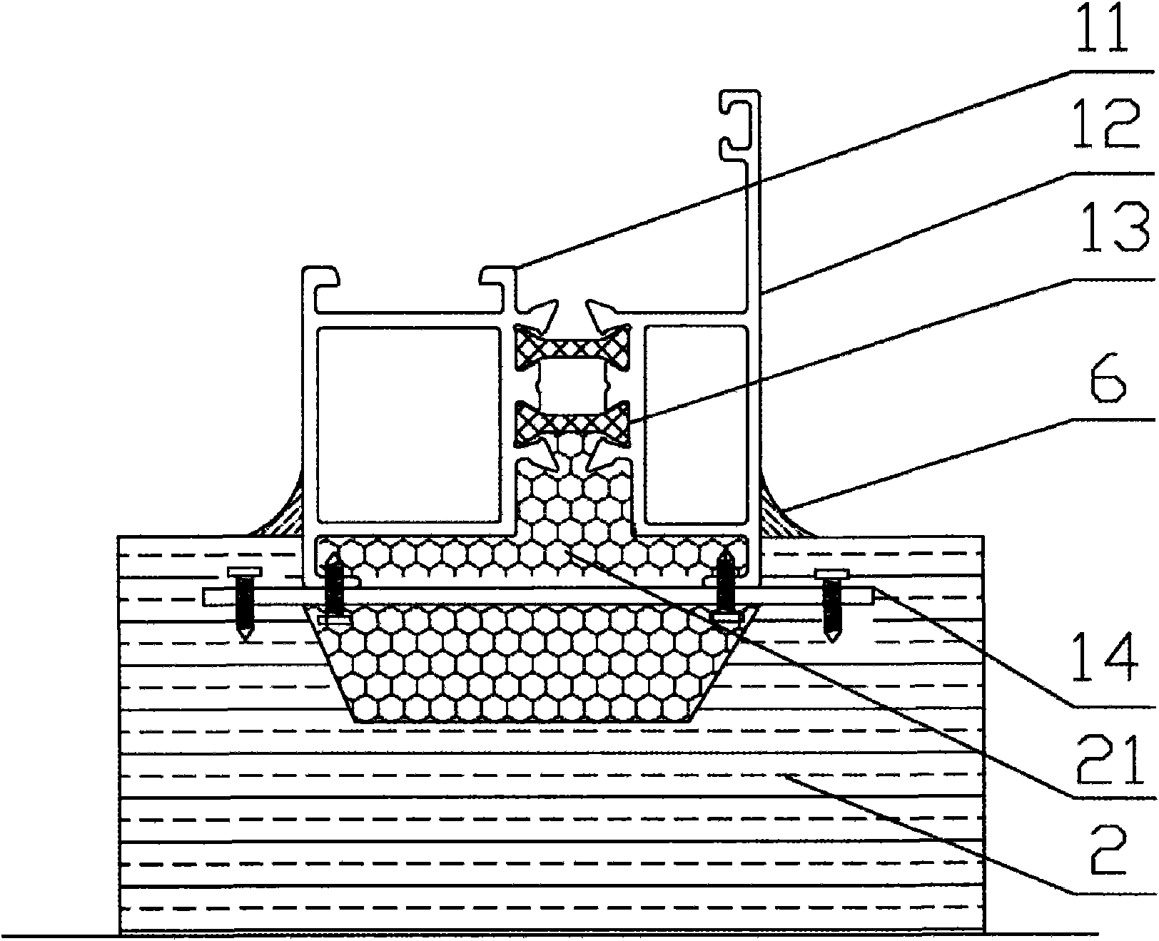 Waterproof window frame and mounting method thereof