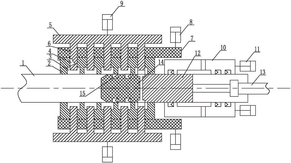 Multi-corrugation one-time forming device of EGR pipe and forming technology of multi-corrugation one-time forming device of EGR pipe