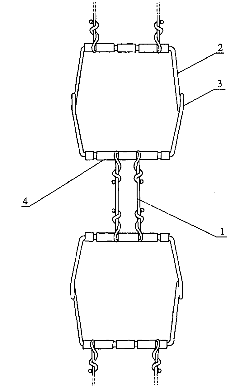 Anti-slip chain for vehicle