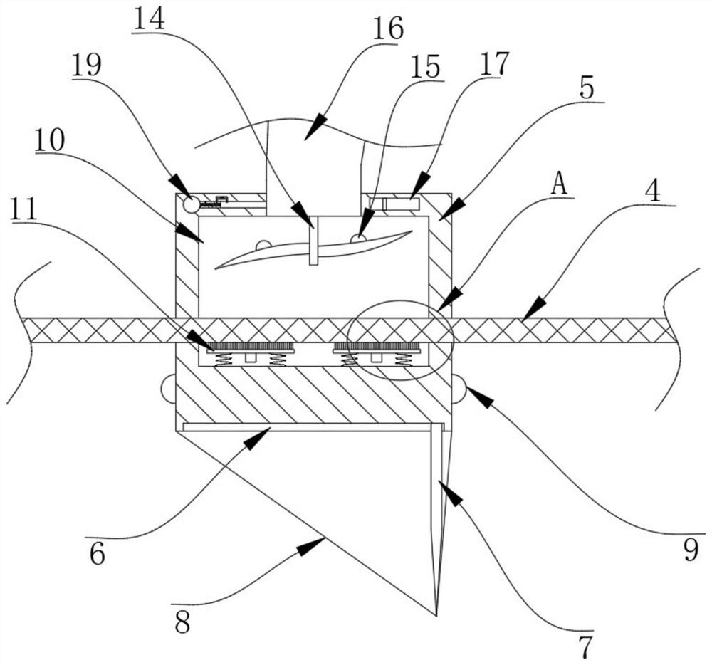 Efficient waste tire pyrolysis waste gas collecting device and collecting method thereof