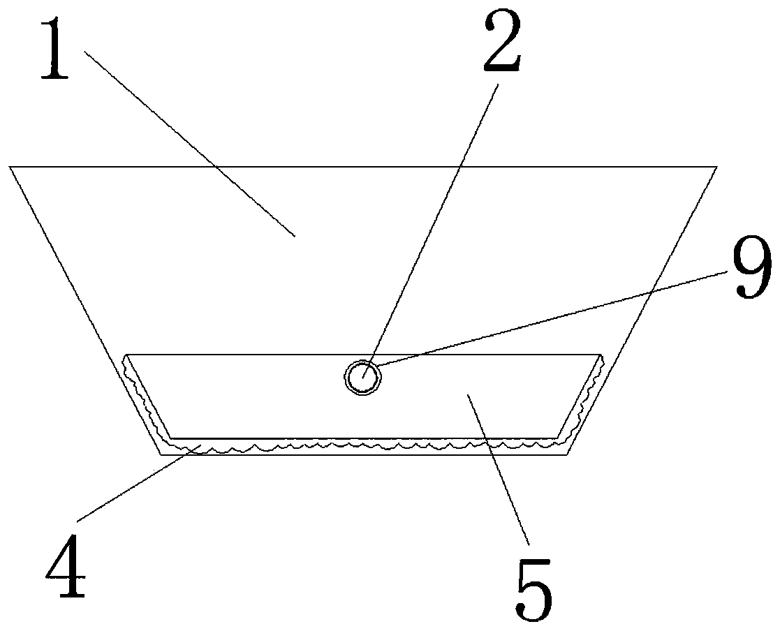 Precipitation device for sewage treatment