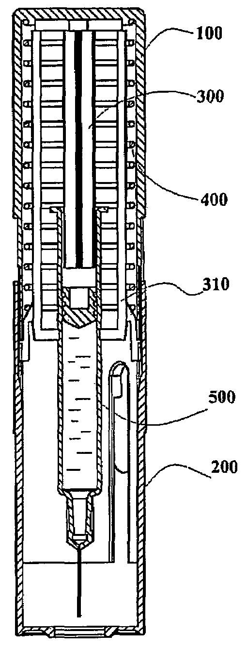 Injecting apparatus