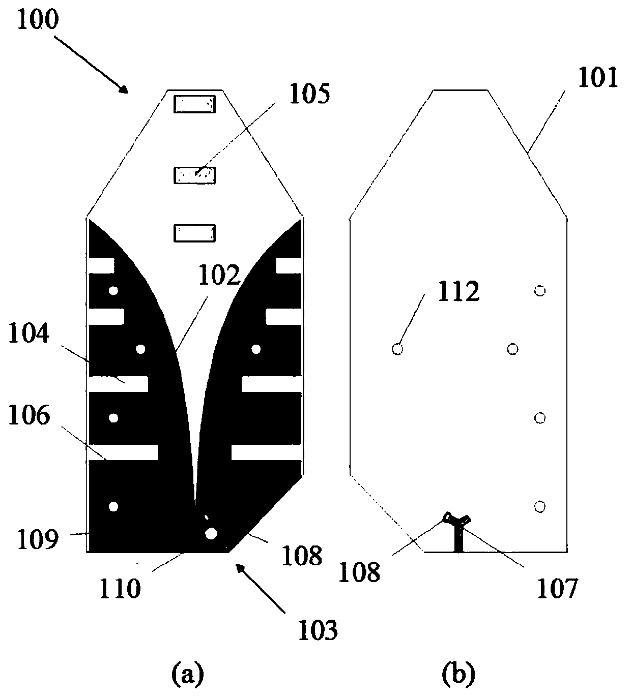 vivaldi antenna and antenna device