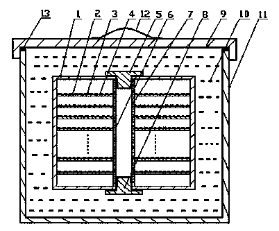 Hepatocyte large-scale culturing and freezing device