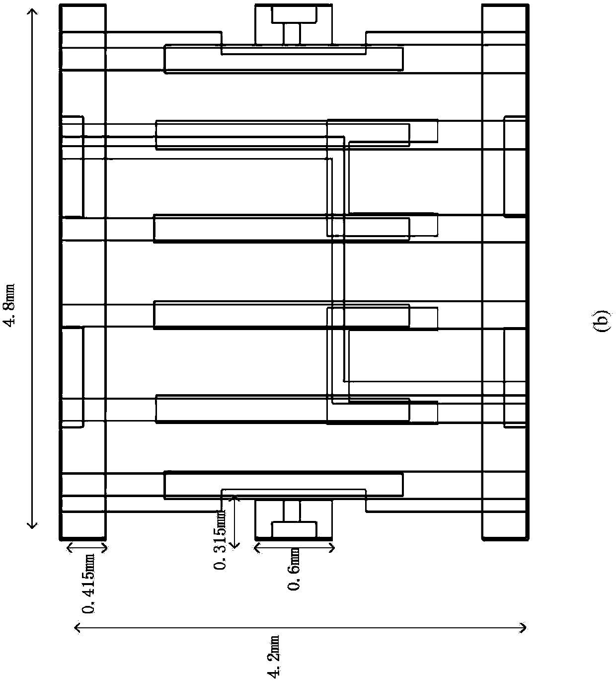 High-performance distributed 3100-3400 MHz miniature band-pass filter