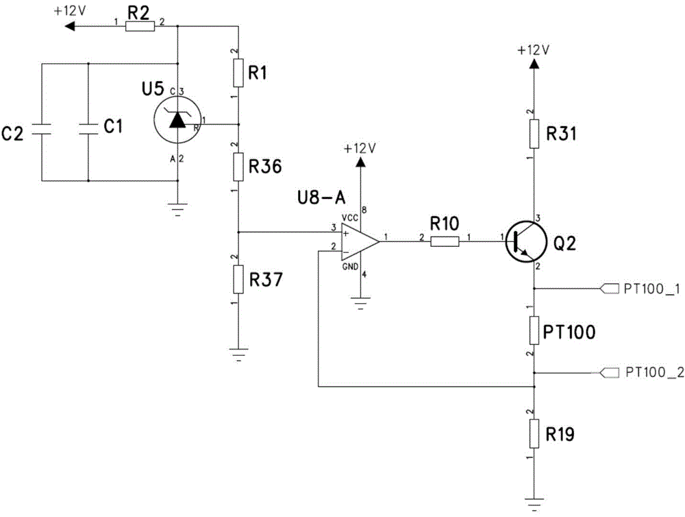 Temperature detecting circuit and air conditioner