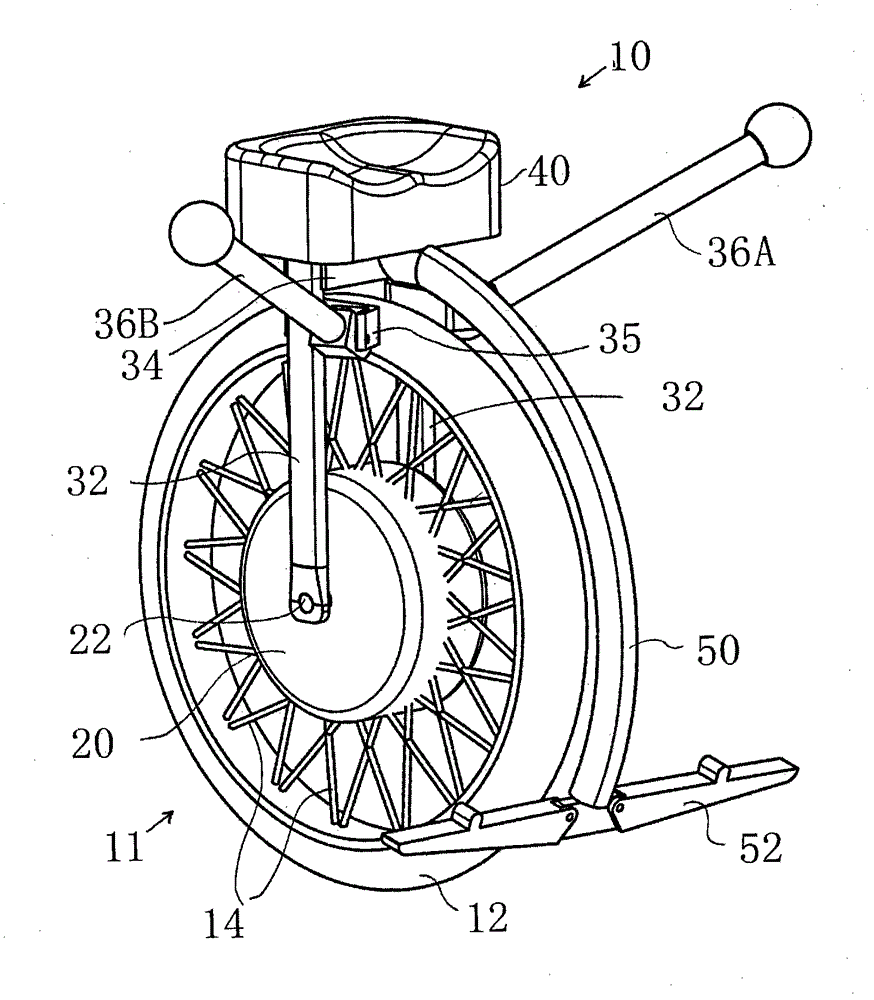 Power-driven unicycle