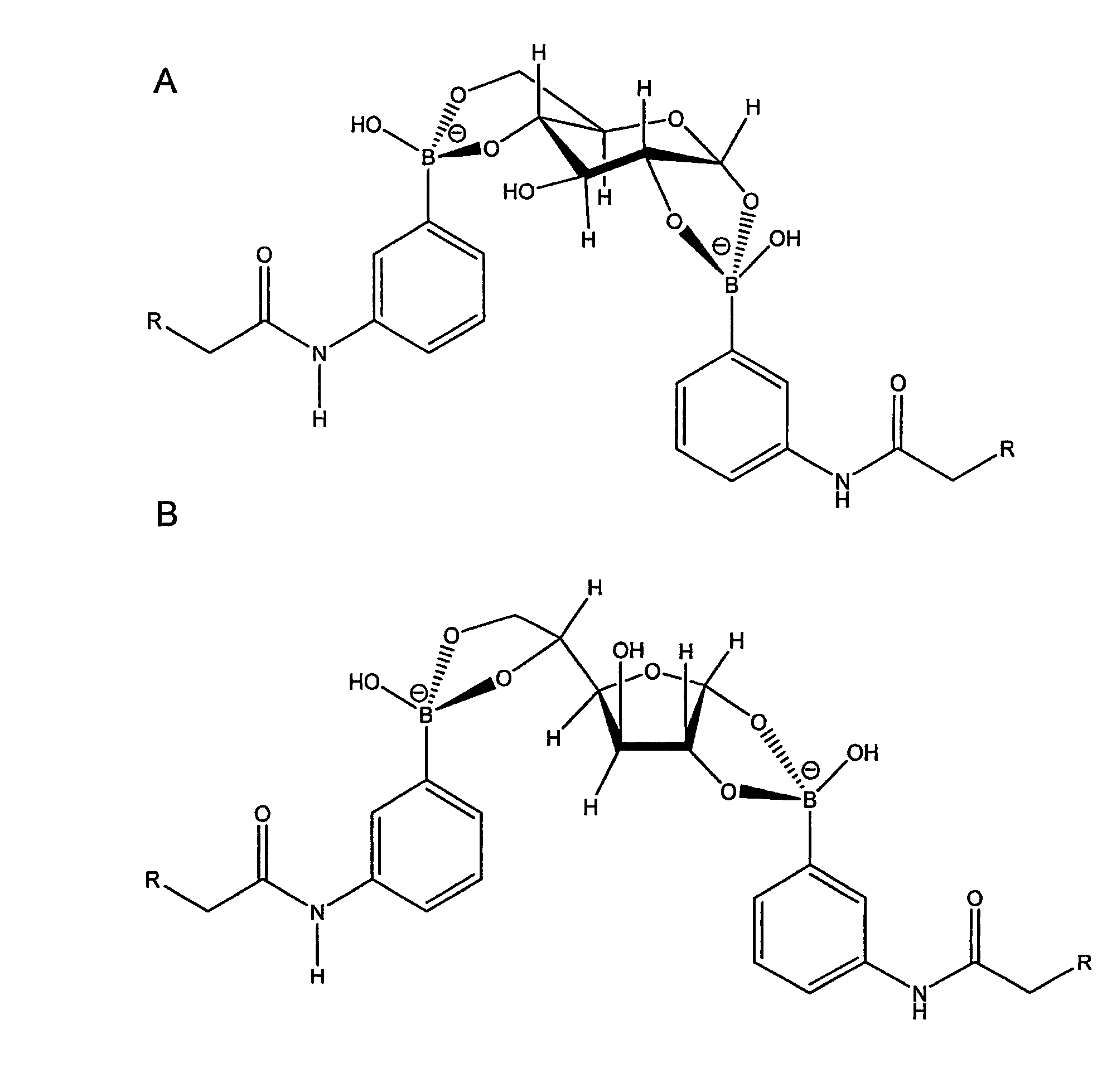 Boronate complex and its use in a glucose sensor