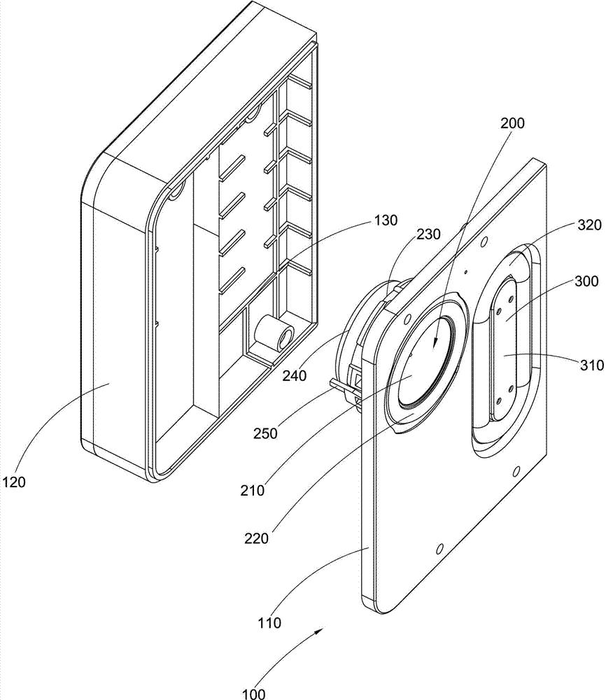 Integrated loudspeaker, sound box and manufacturing method