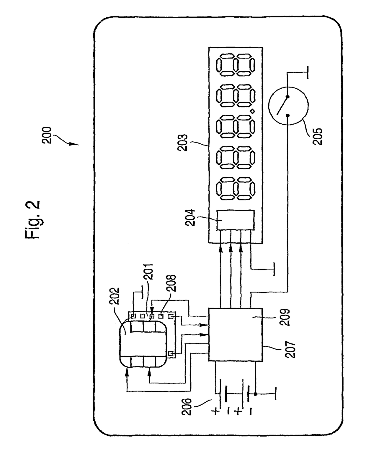 Data support with tan-generator and display