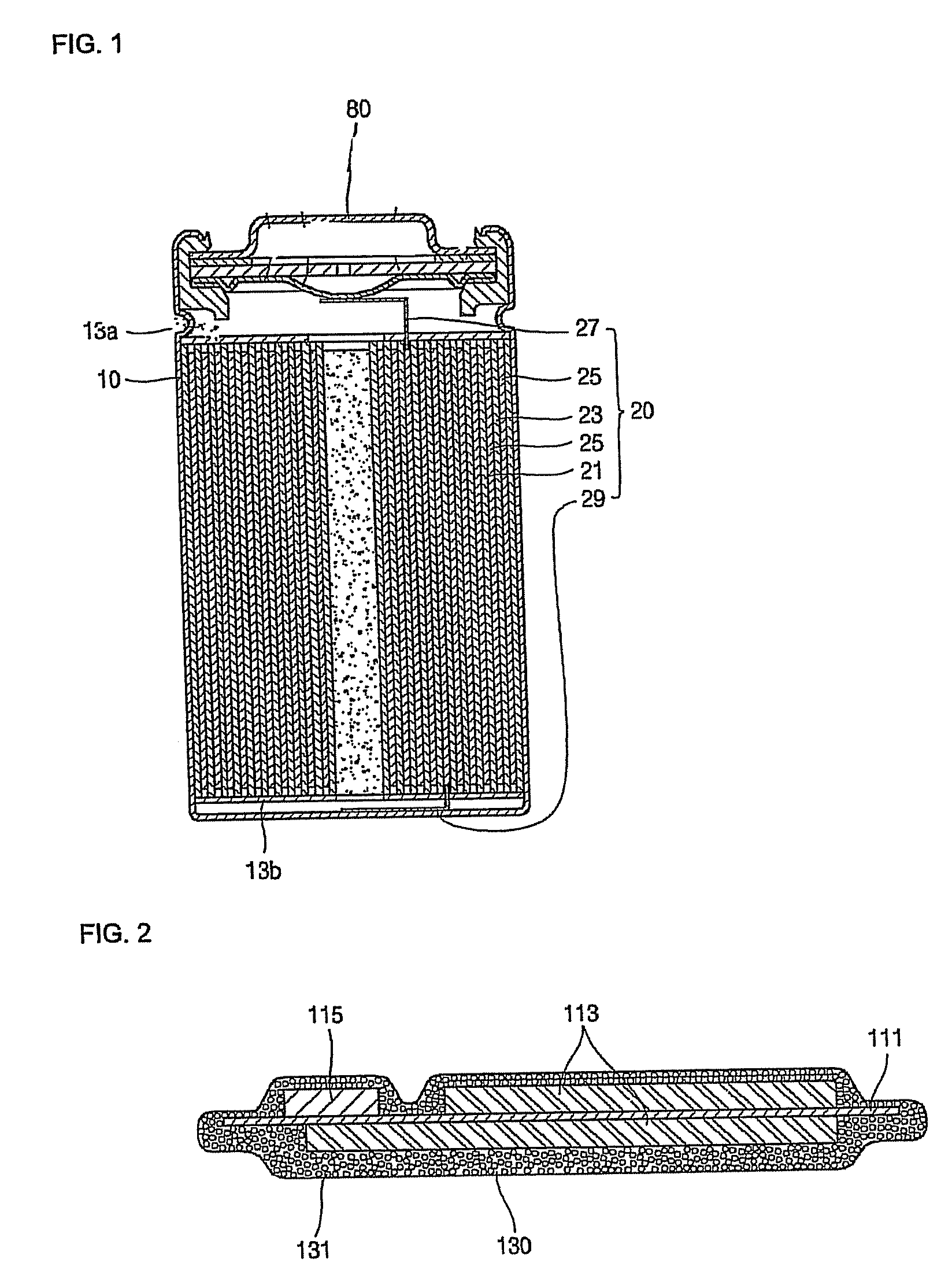 Lithium secondary battery including a separator