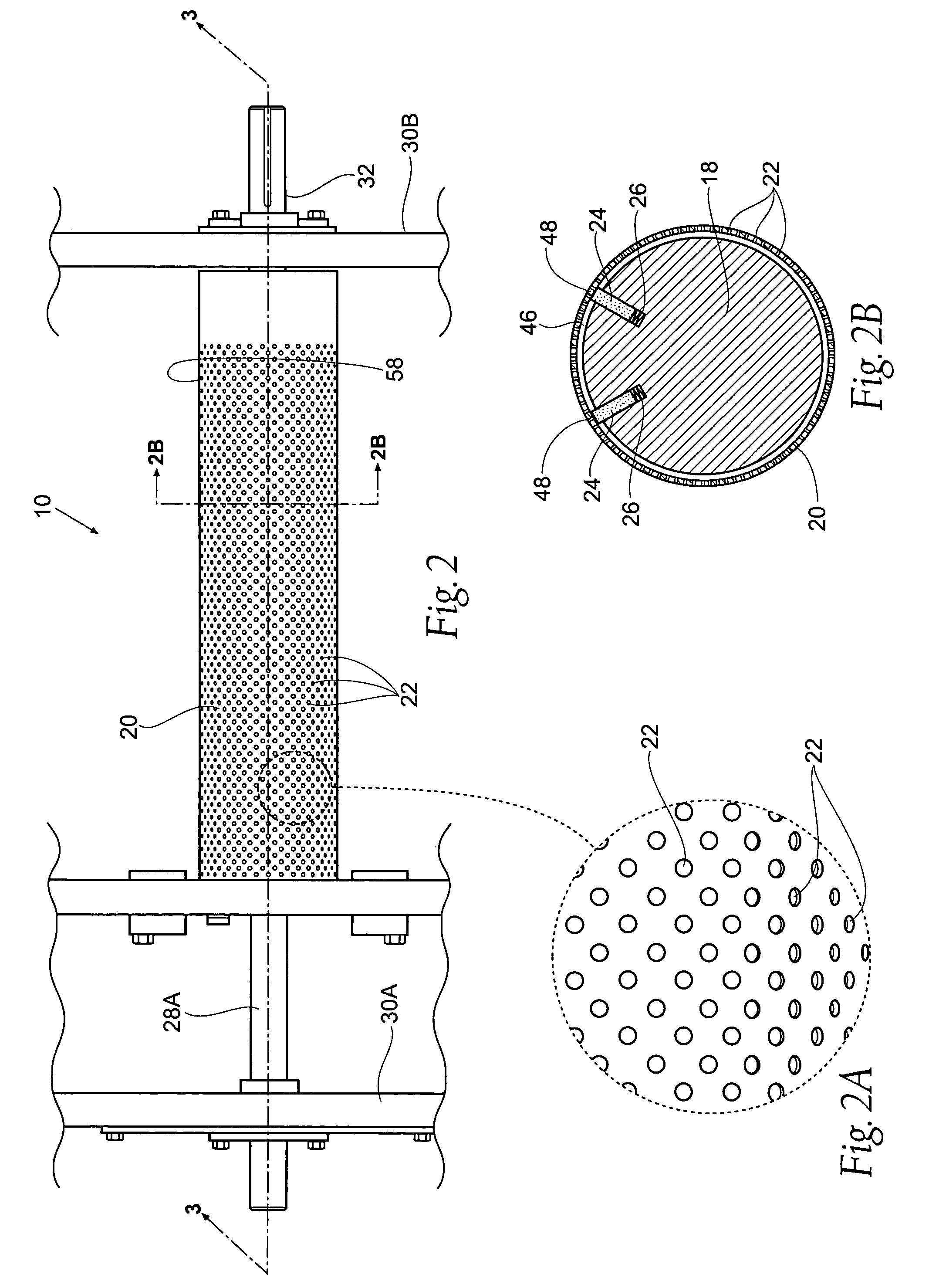 Method and apparatus for treating sheets including a vacuum roller for retaining sheets in curved configuration