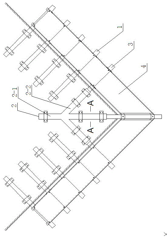 Sleeve-combined tool platform for cantilevered scaffolding and its operating method