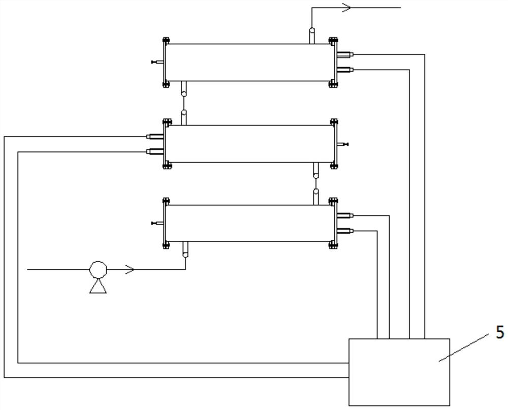 Pulse electric flocculation device for color and turbidity removal of source water and use method of pulse electric flocculation device