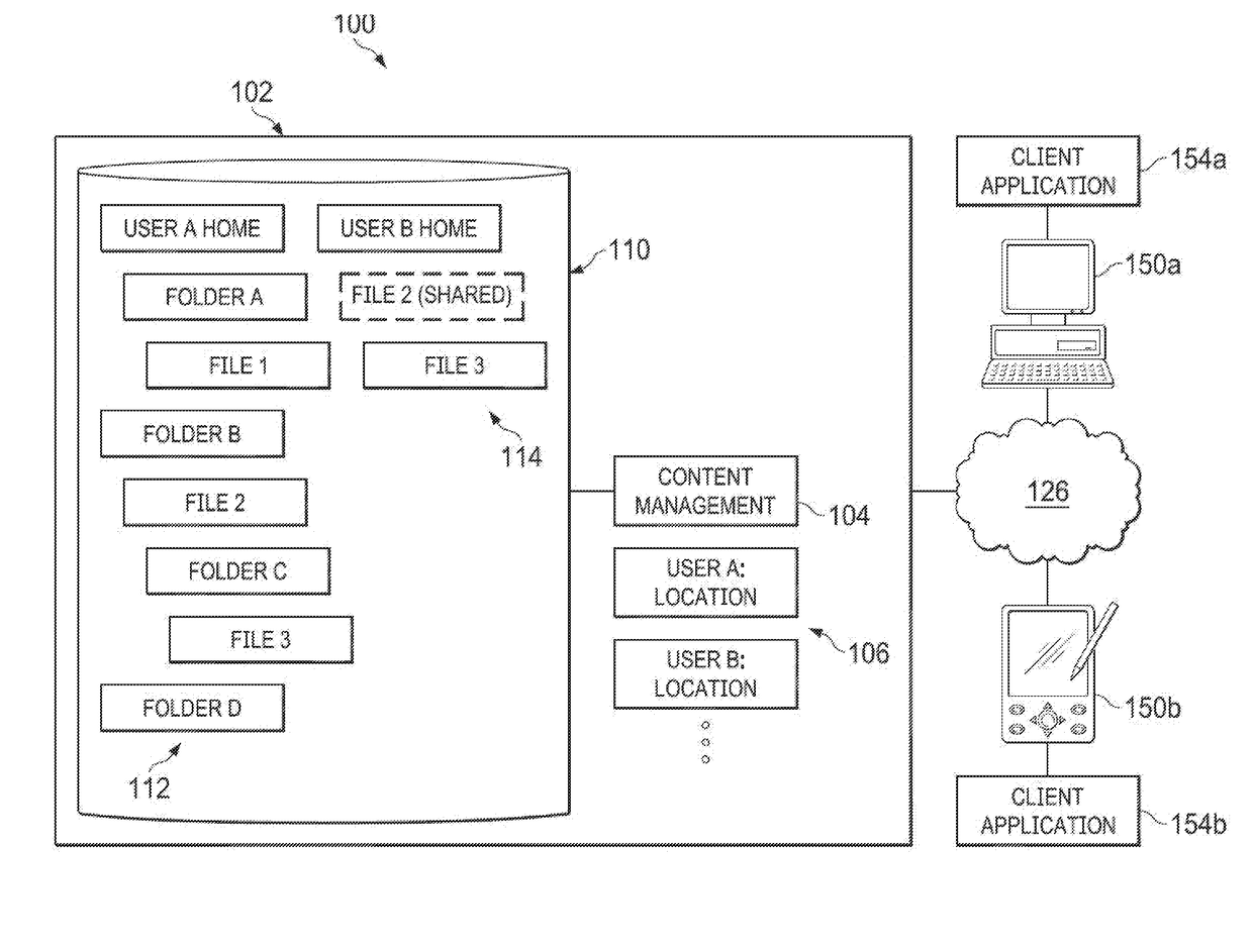 System and method for location aware content management system