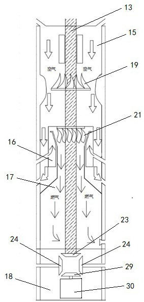 Rapid collection, combustion and utilization device for offshore oil