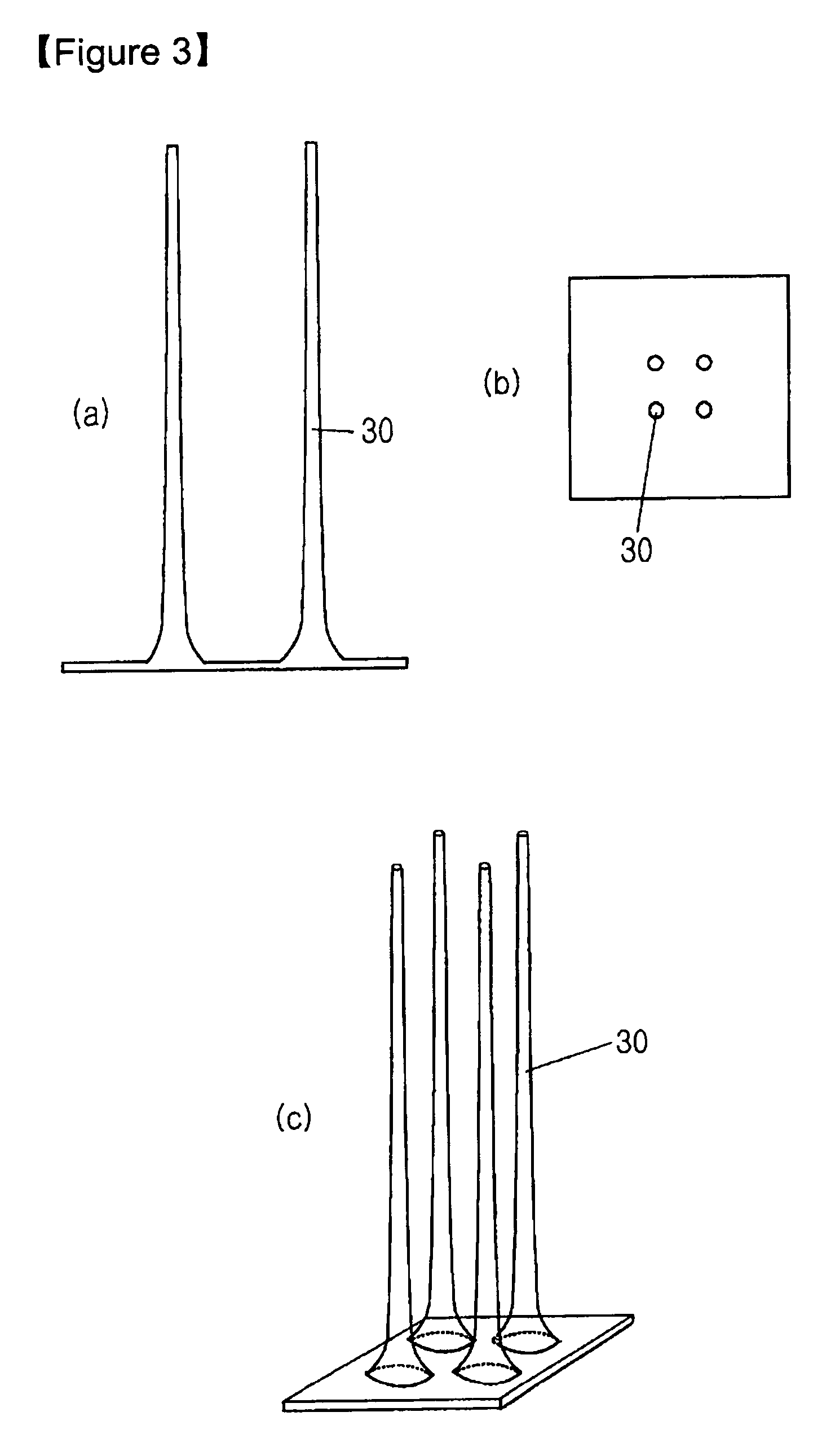 Solid type microneedle and methods for preparing it