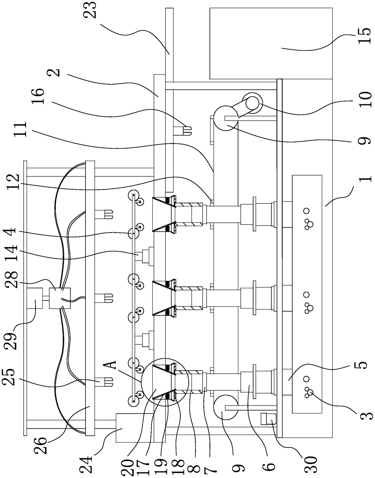 A yarn wrapping machine