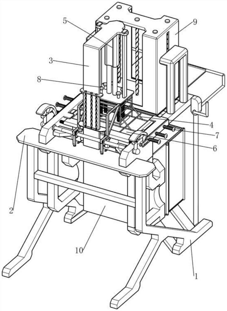 Cardboard creasing machine for navel orange packaging