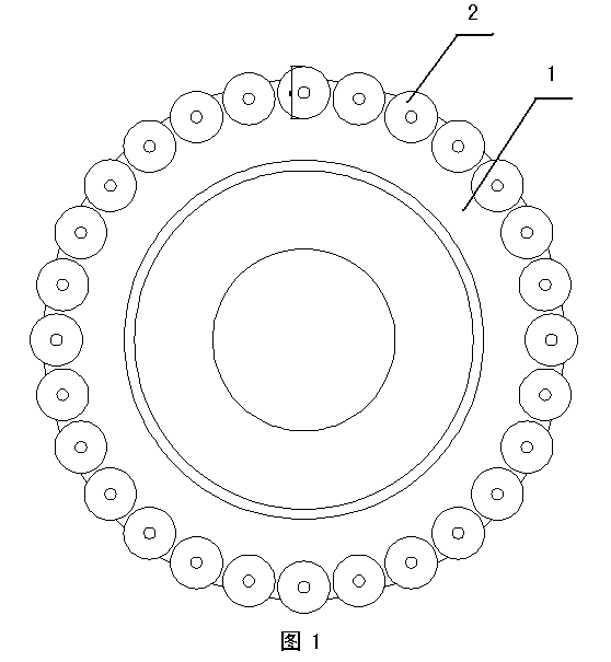 Winding disc structure of steel wire winding machine