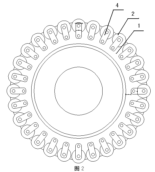 Winding disc structure of steel wire winding machine