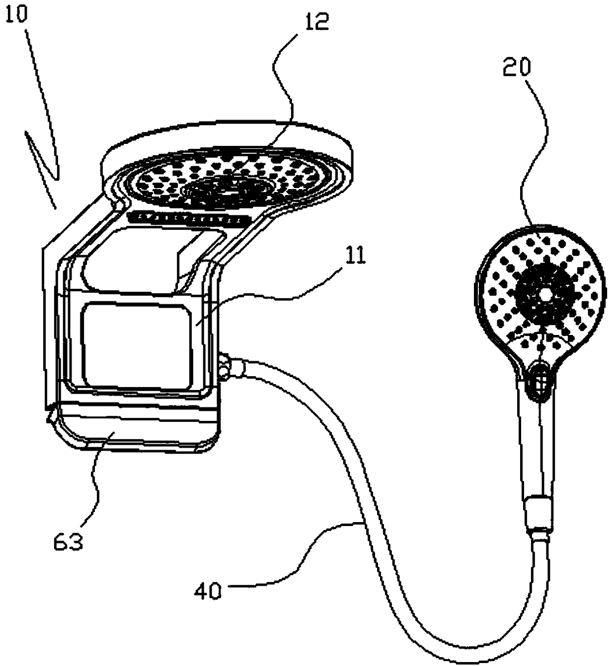 Combined type shower device