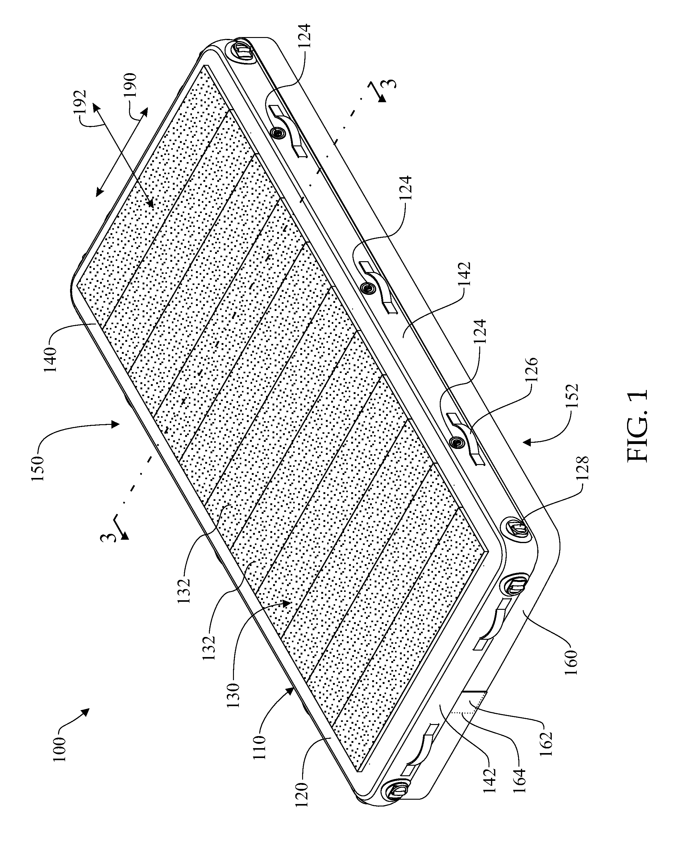 Non-self-propelled floatable structure provided with a stabilizing skirt