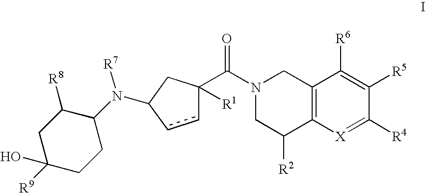 3-(4-heteroarylcyclohexylamino)cyclopentanecarboxamides as modulators of chemokine receptors