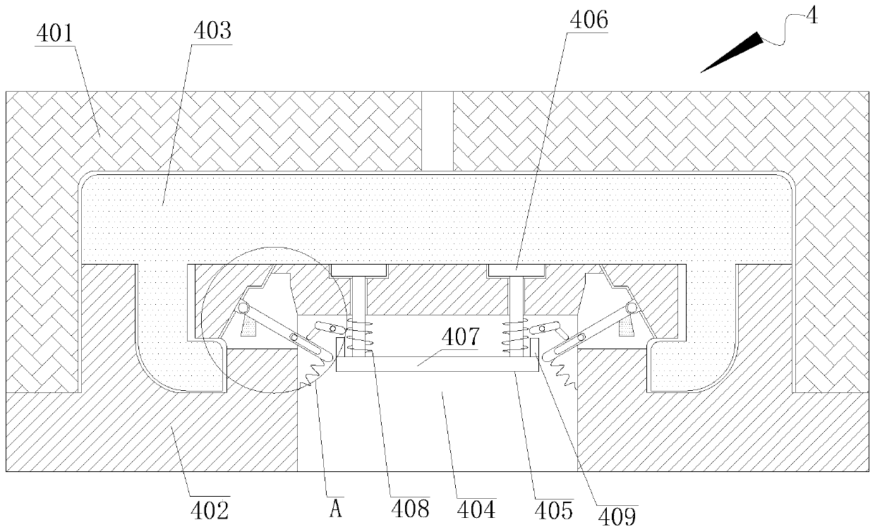 Refrigerator door liner injection molding machining device capable of safely and quickly demolding