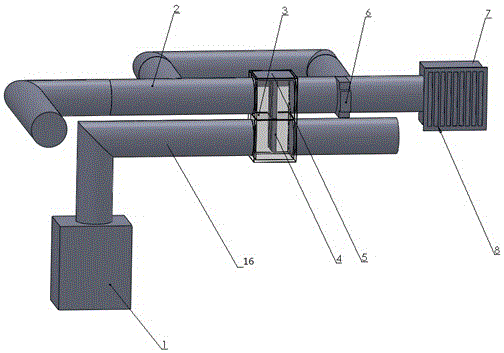 A range hood waste heat utilization system