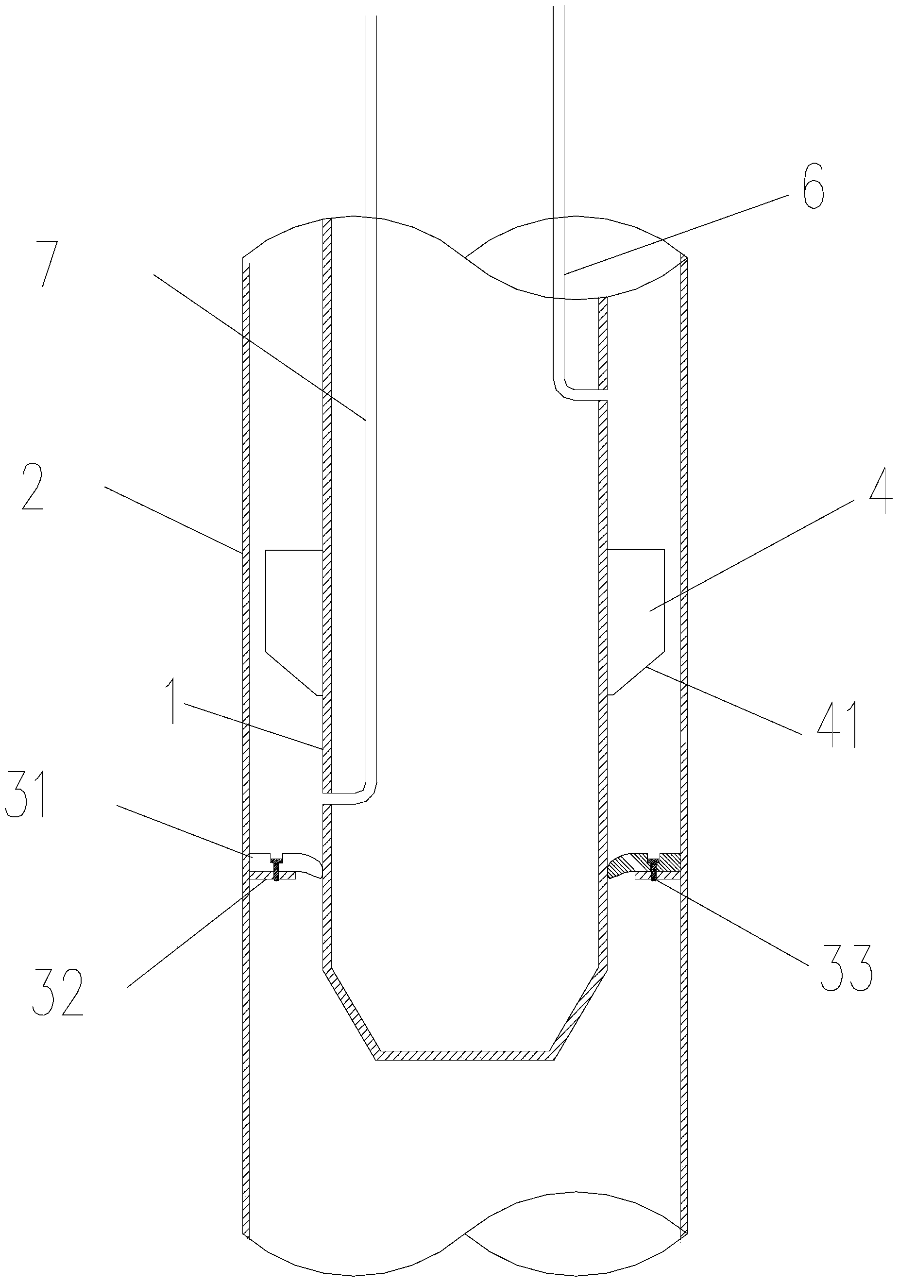 Connecting structure for jacket foundation and underwater pile foundation of offshore wind turbine and grouting method