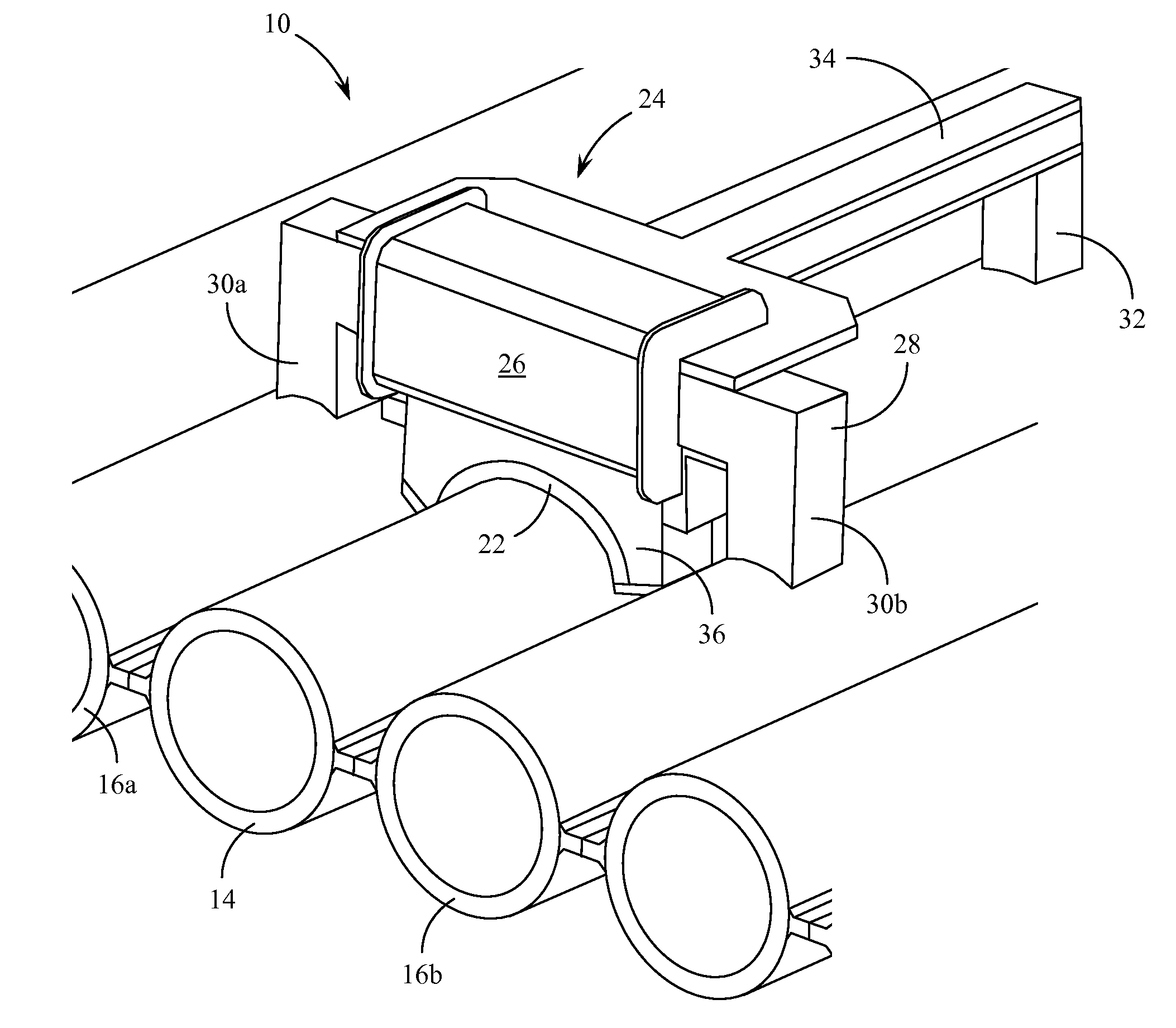 Method and device for long-range guided-wave inspection of fire side of waterwall tubes in boilers
