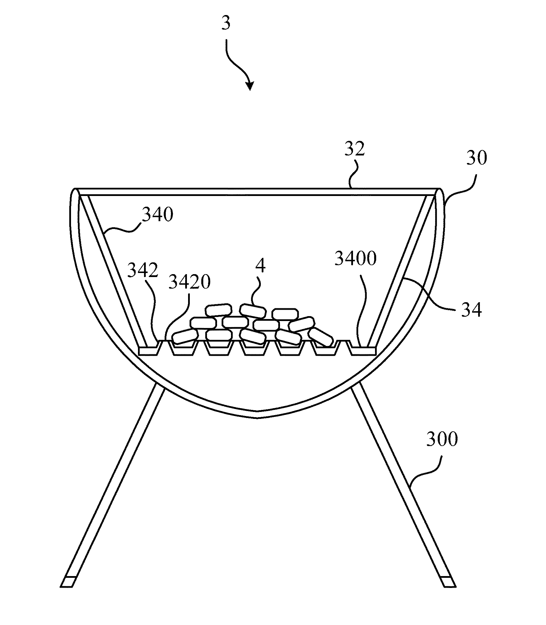 Bbq grill insert and bbq grill assembly using the same