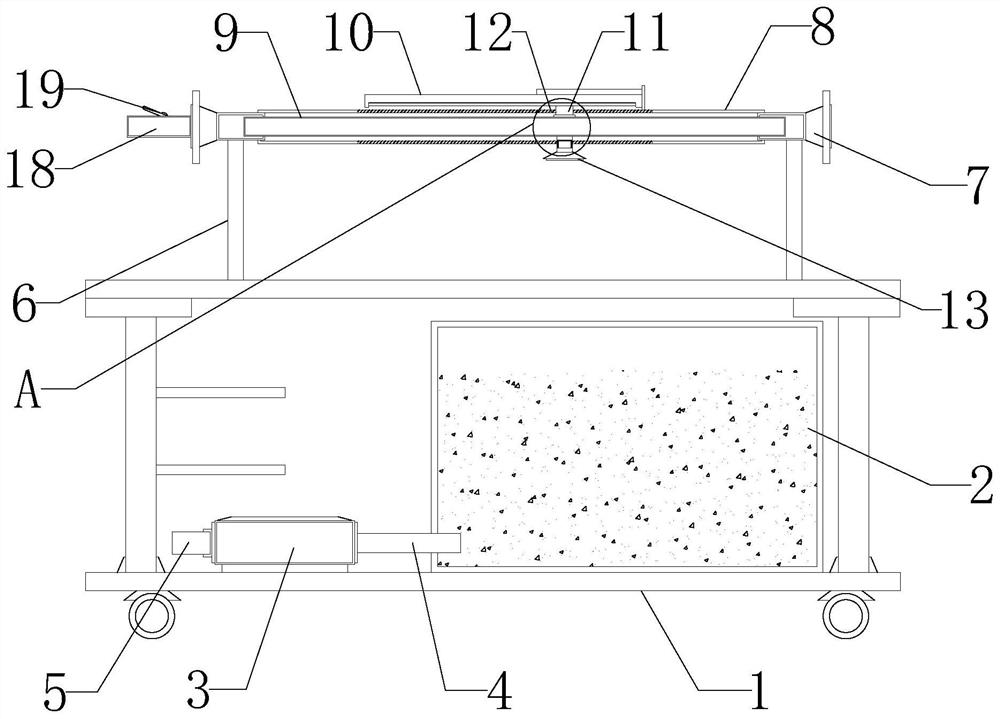 Spray cooling device for aluminum profile production