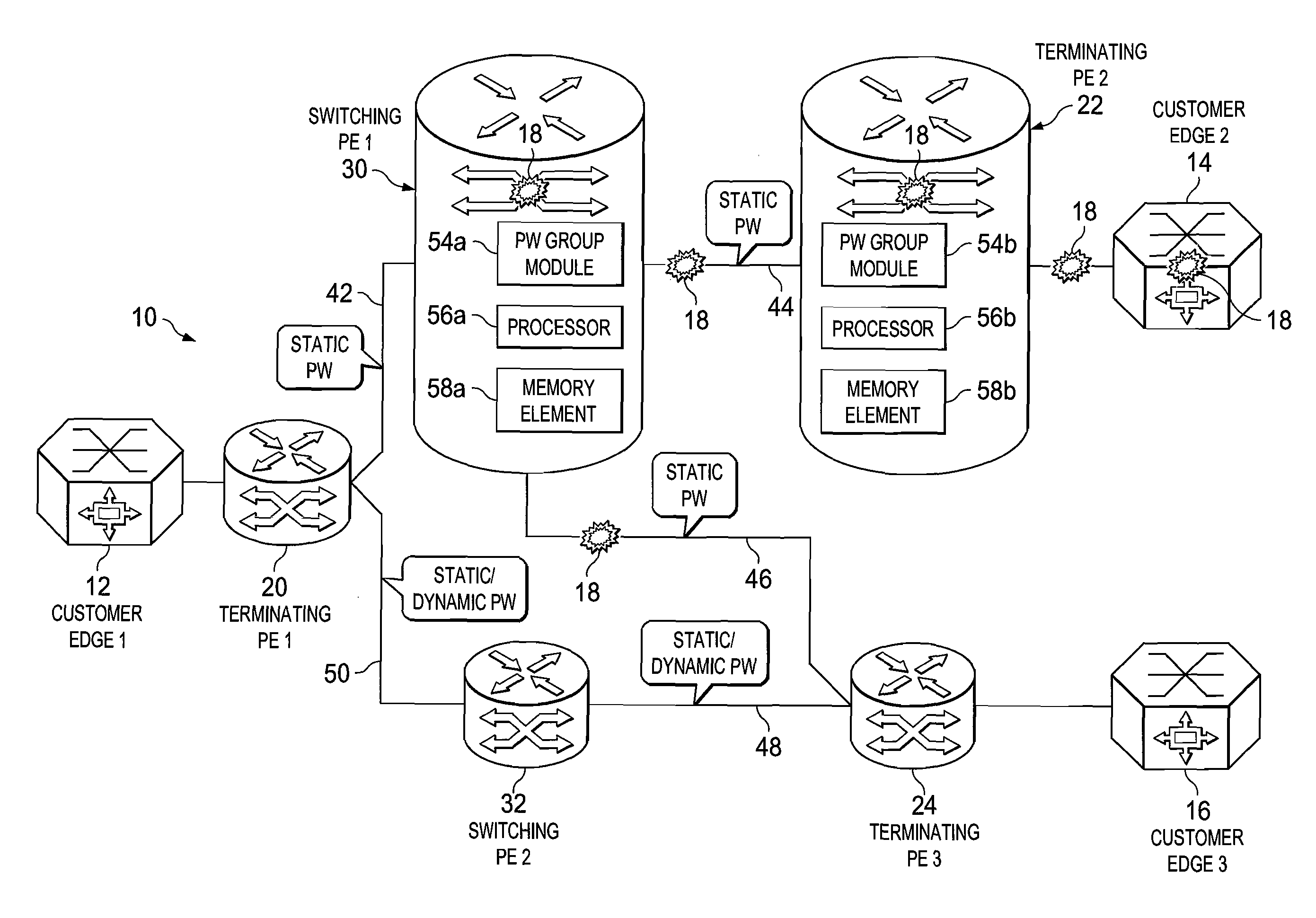 System and method for providing pseudowire group labels in a network environment